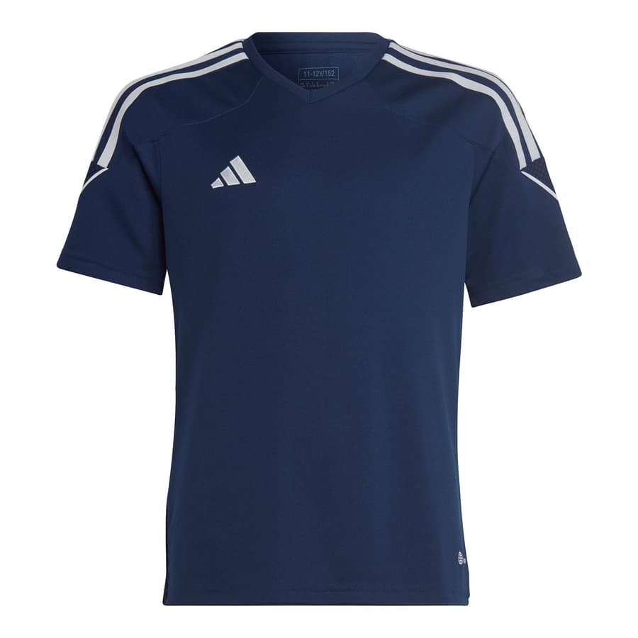 3 adidas Kinder Trikots Tiro 23 League dunkelblau/weiß, Gr. 128